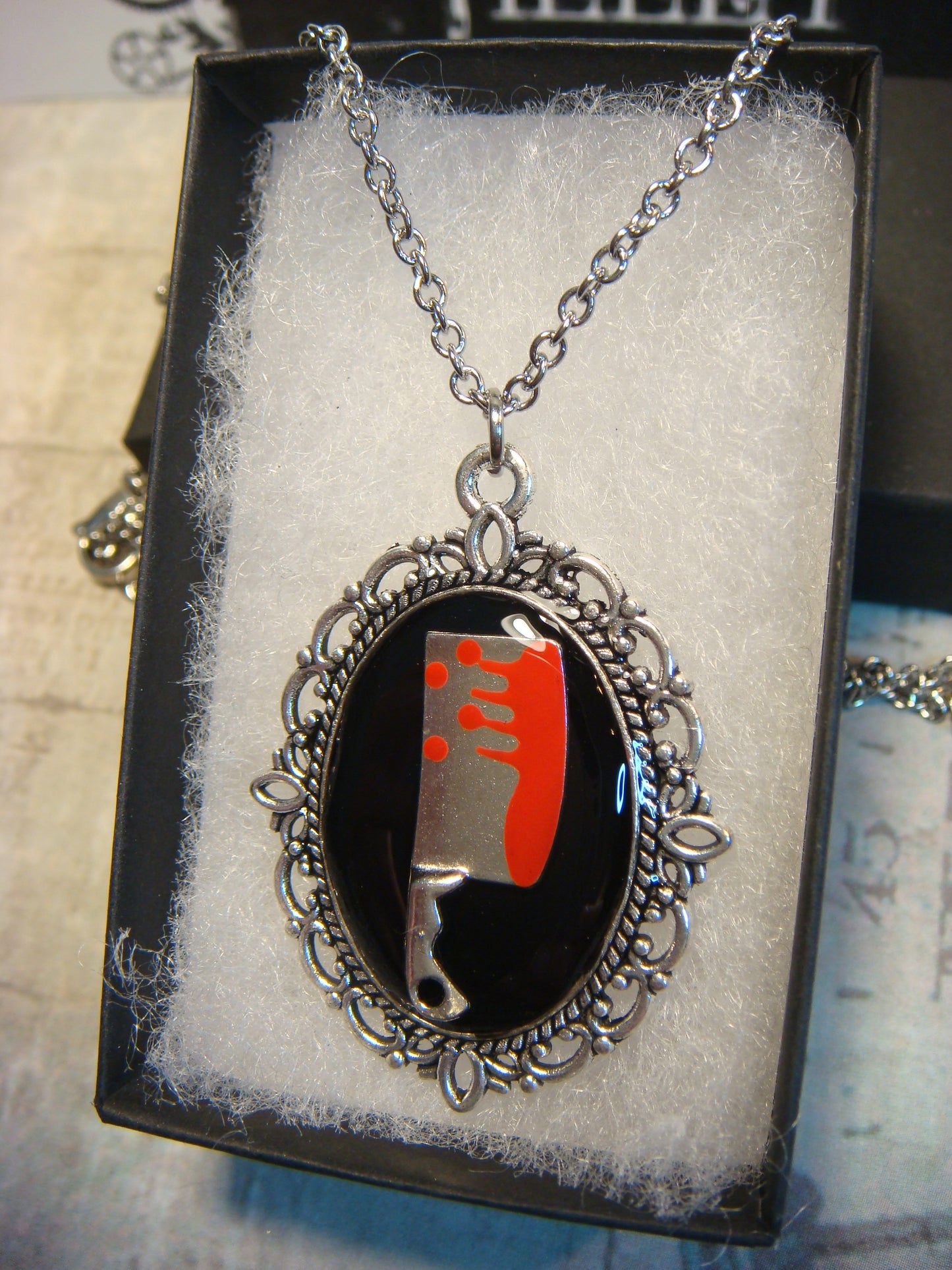 Bloody Cleaver Ornate Necklace