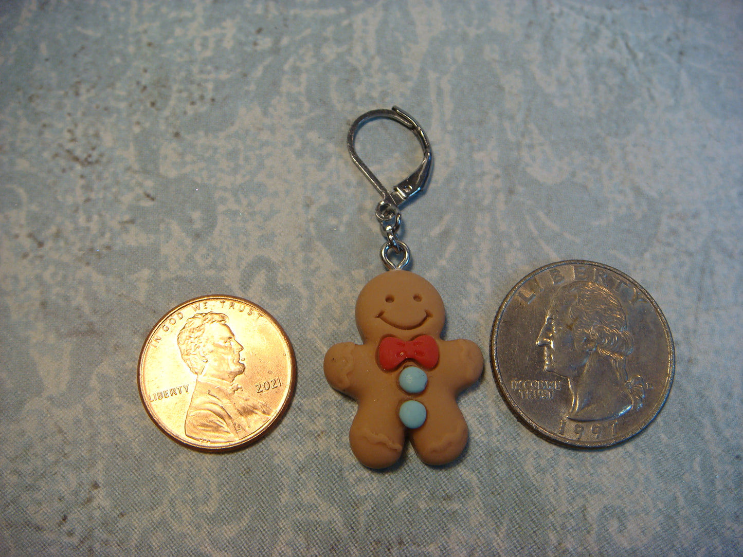 Gingerbread Man Dangle Earrings