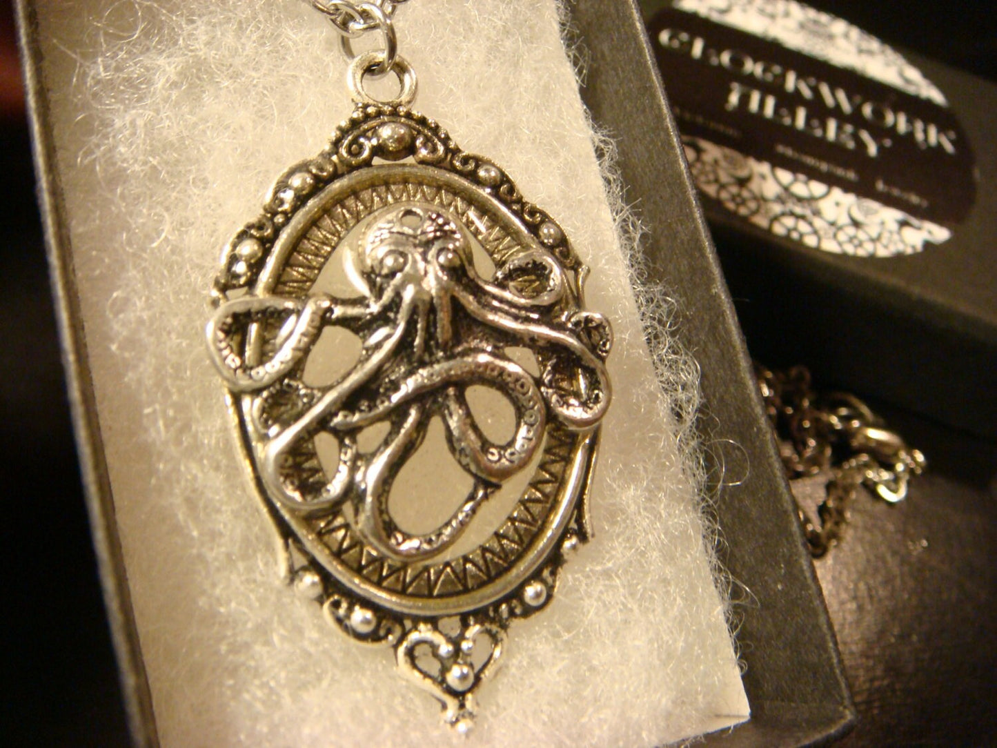 Octopus See-thru Ornate Necklace