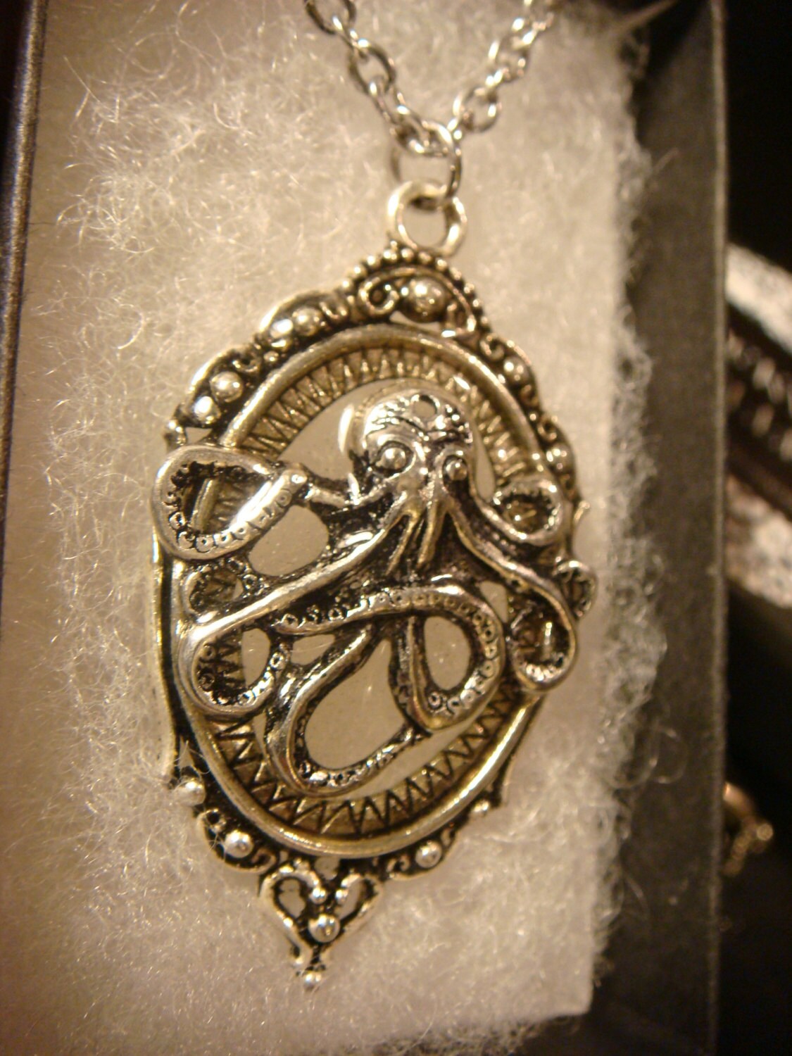 Octopus See-thru Ornate Necklace