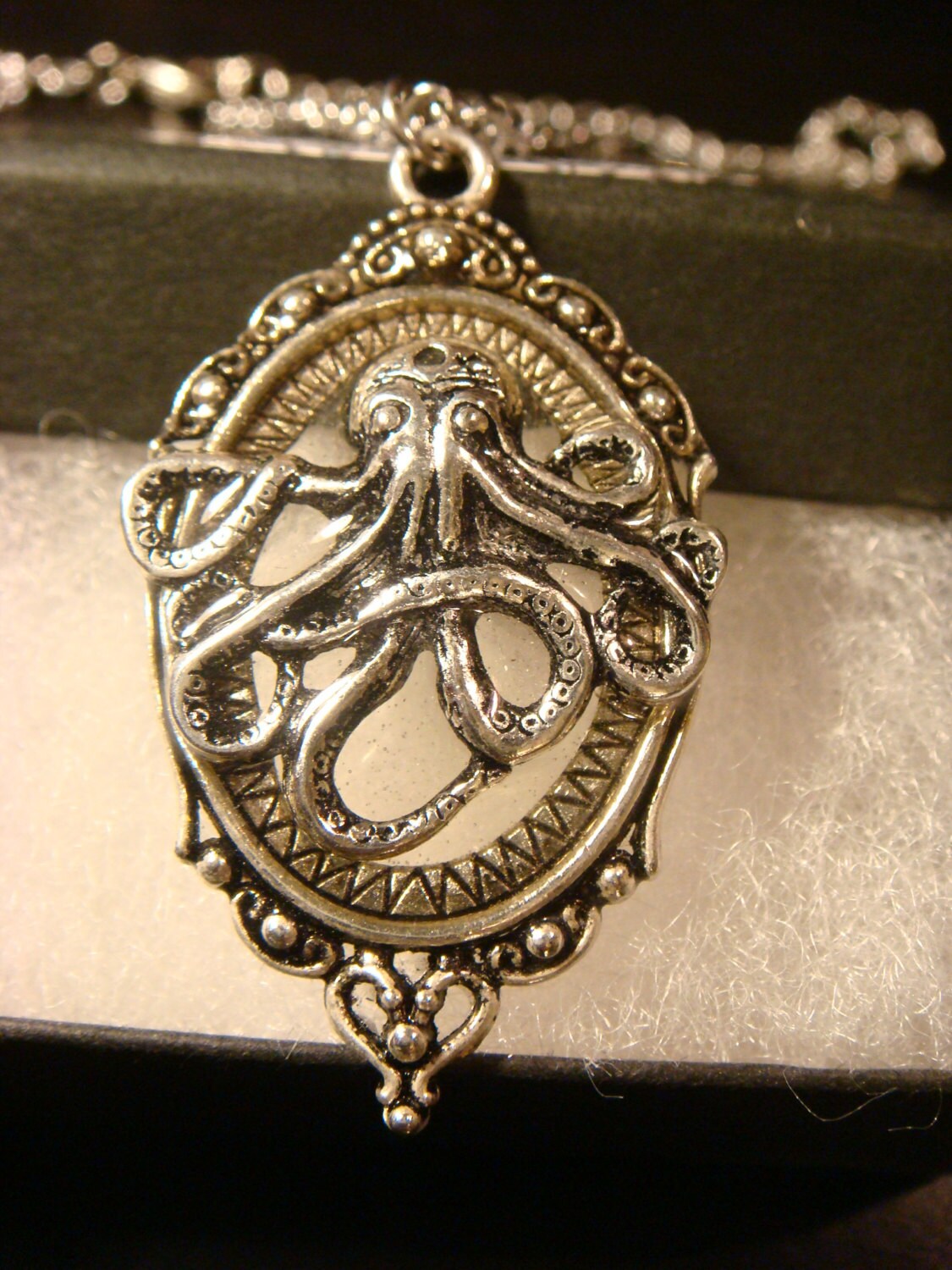 Octopus See-thru Ornate Necklace