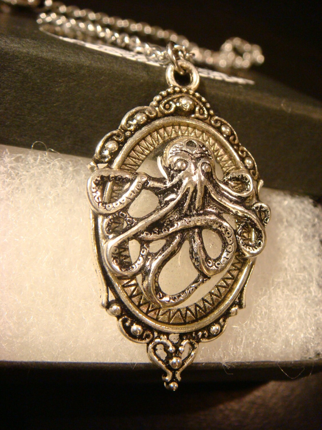 Octopus See-thru Ornate Necklace