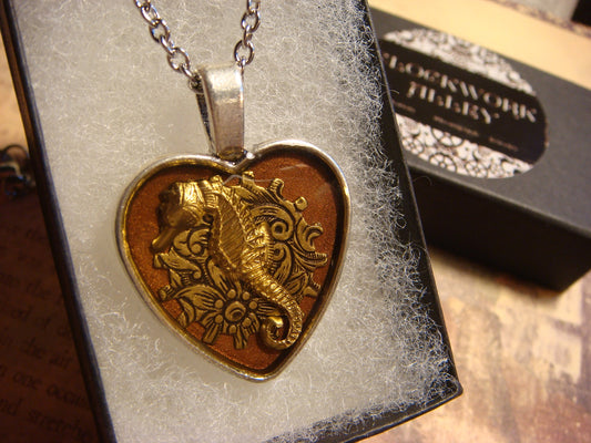 Seahorse Heart Necklace