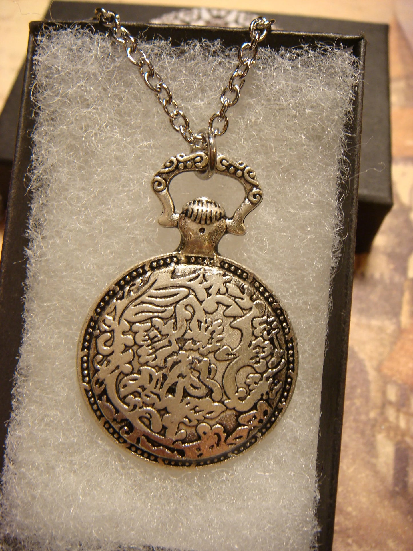 Zodiac Virgo Pocket Watch Pendant Necklace