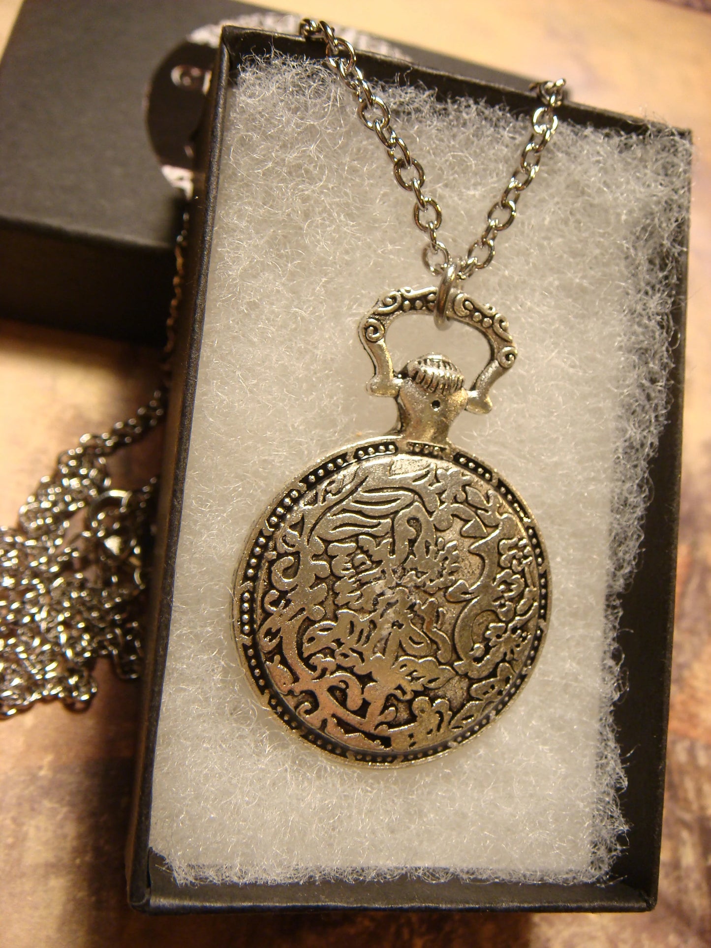 Zodiac Capricorn Pocket Watch Pendant Necklace