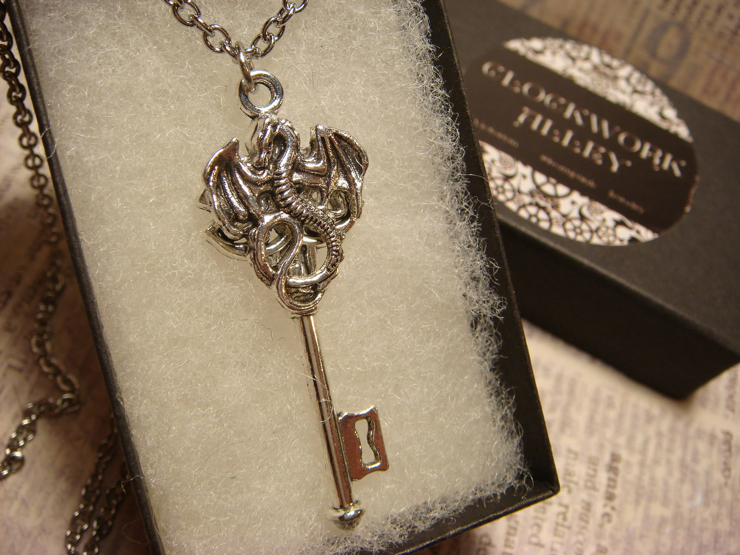 Dragon Key Necklace