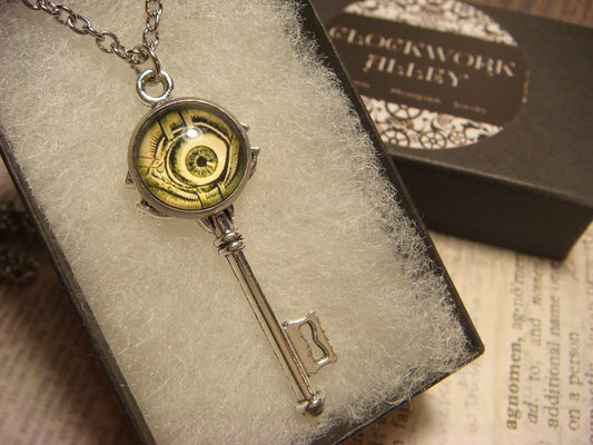 Eyeball Image Key Necklace