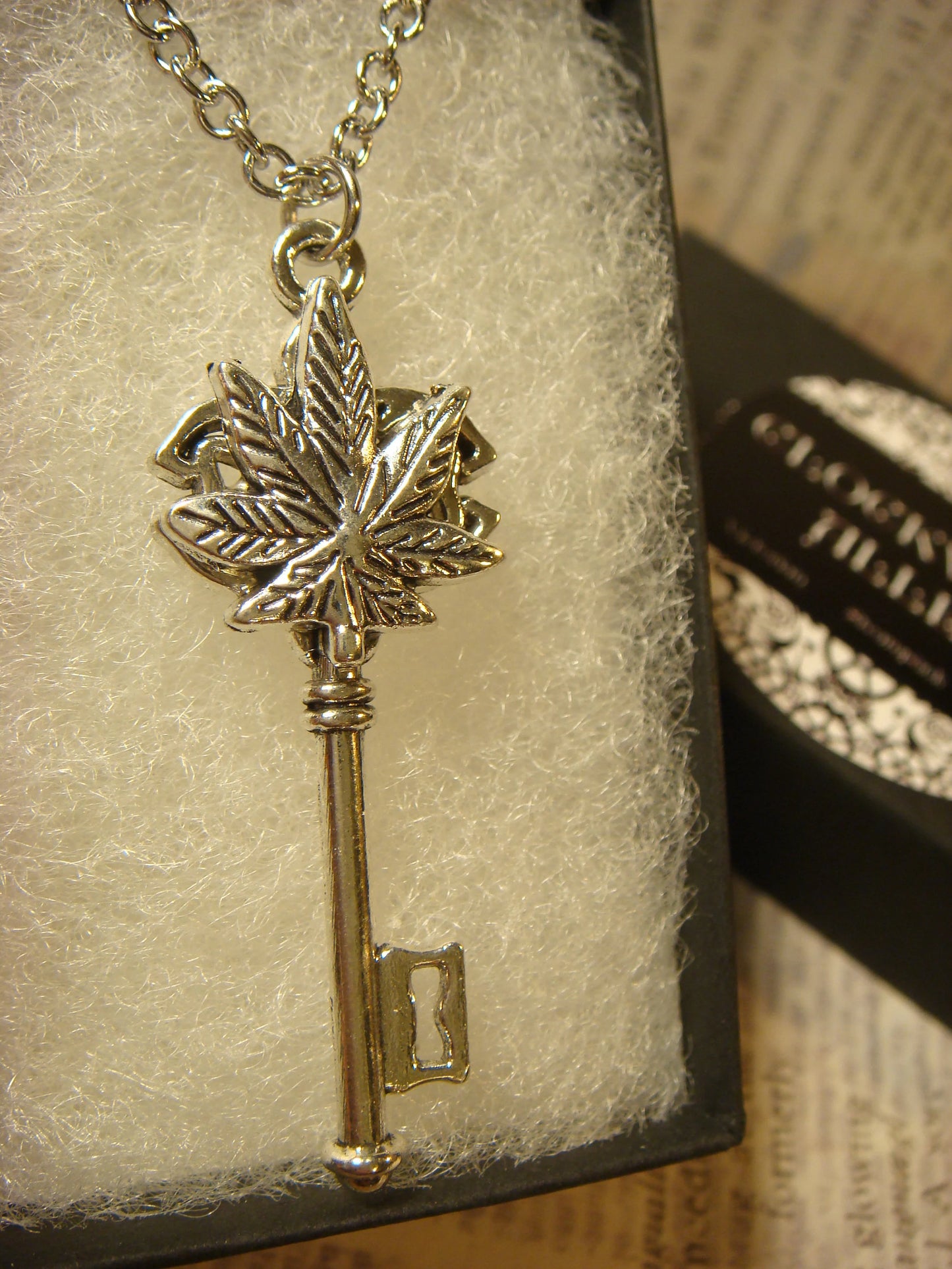 Cannabis Leaf Key Necklace