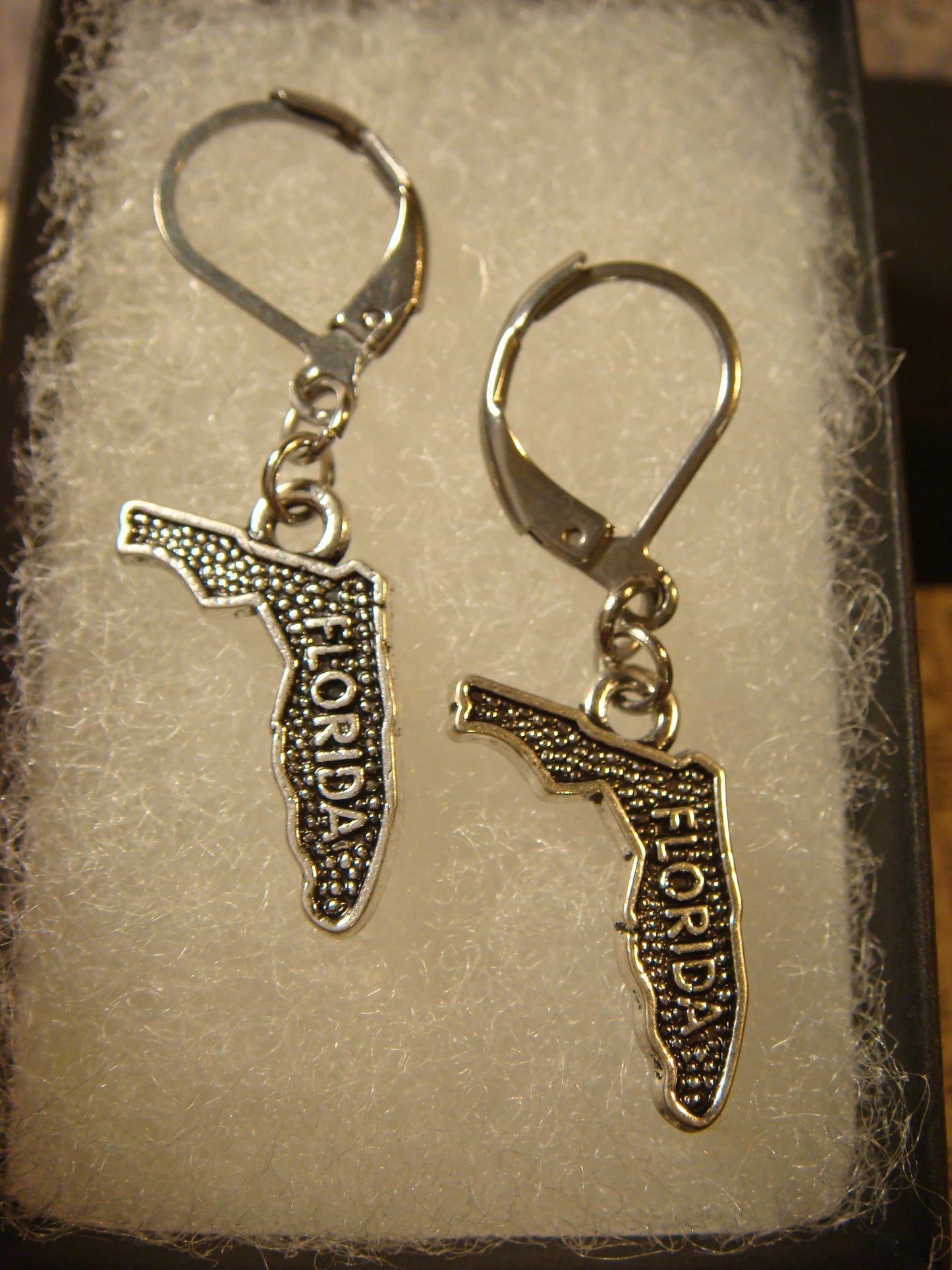 Florida Earrings in Antique Silver