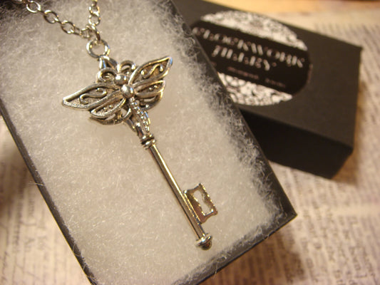 Dragonfly Key Necklace