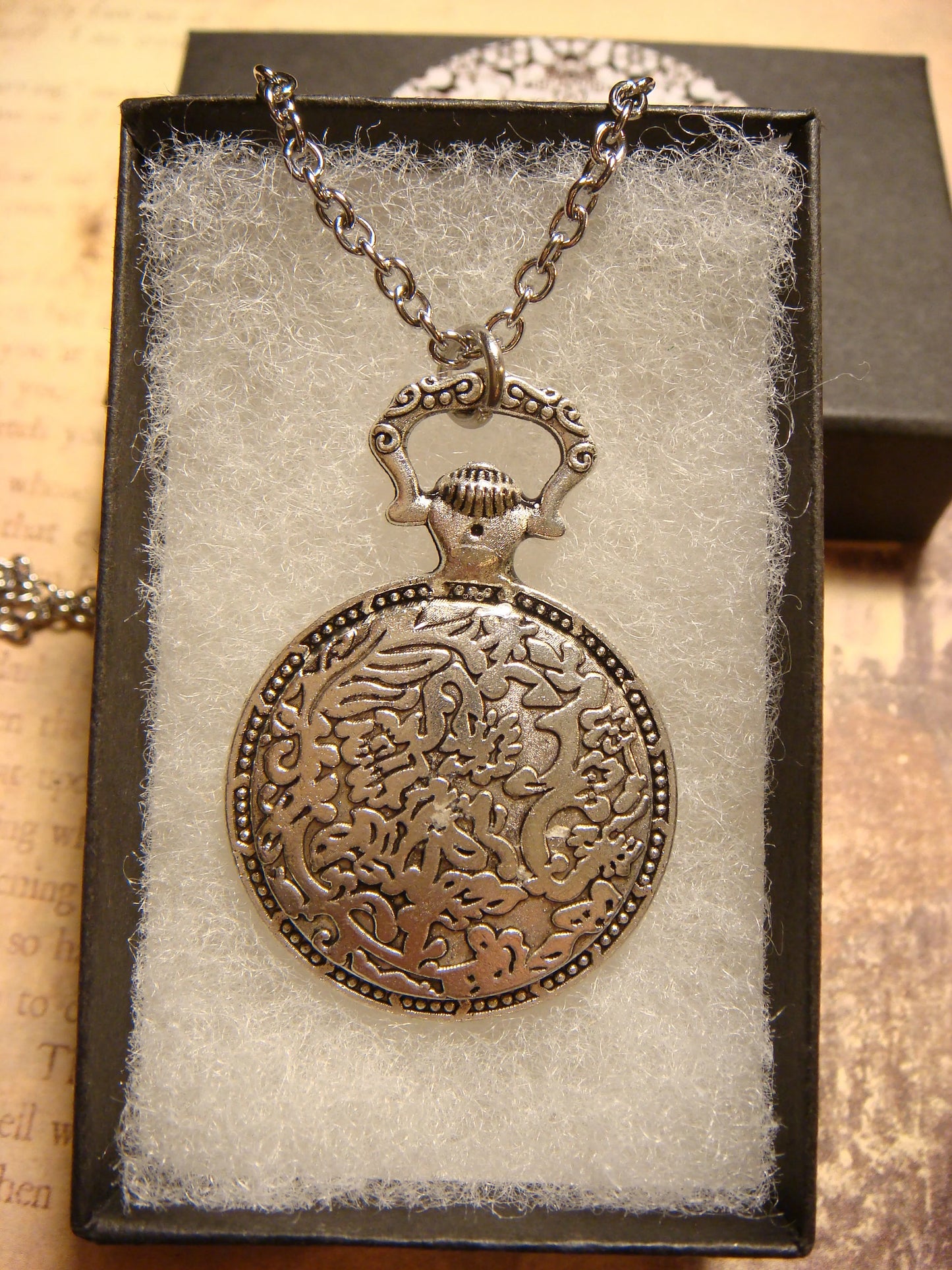 Zodiac Sagittarius Pocket Watch Pendant Necklace