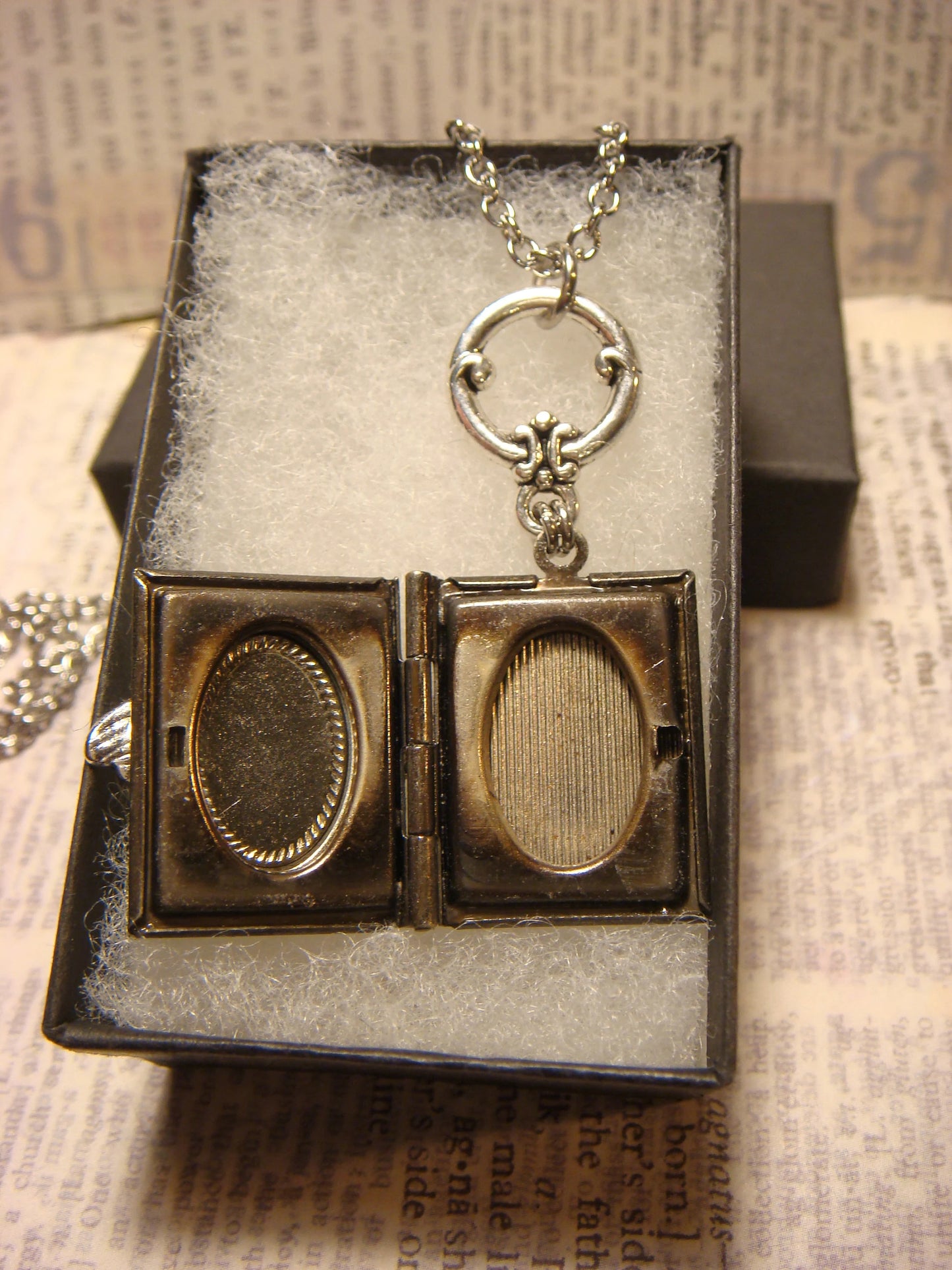 Bee Book Locket Necklace