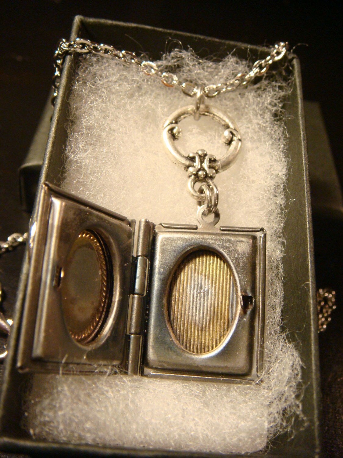 Hot Air Balloon Book Locket Necklace